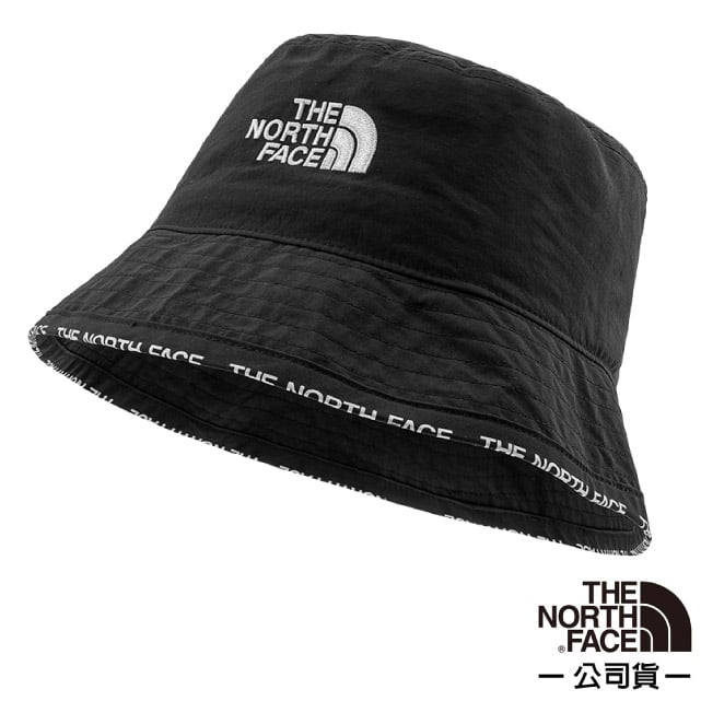 【美國 The North Face】中性款 Cypress 輕量防風遮陽登山健行撞色圓盤帽_3VVK-JK3 黑 N✿30E010